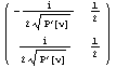 (                                     )           -------------------- ...     -------------------    1                   ′        -           2 Sqrt[P       [v]]    2