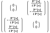 (                                           (  ′′     ) &# ... )                          ′                       2 P       [v]                           0