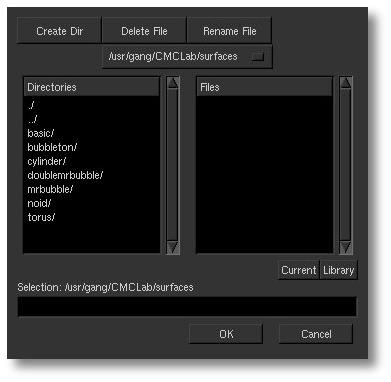 Open CMCLab File Panel