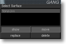 Select Object Panel